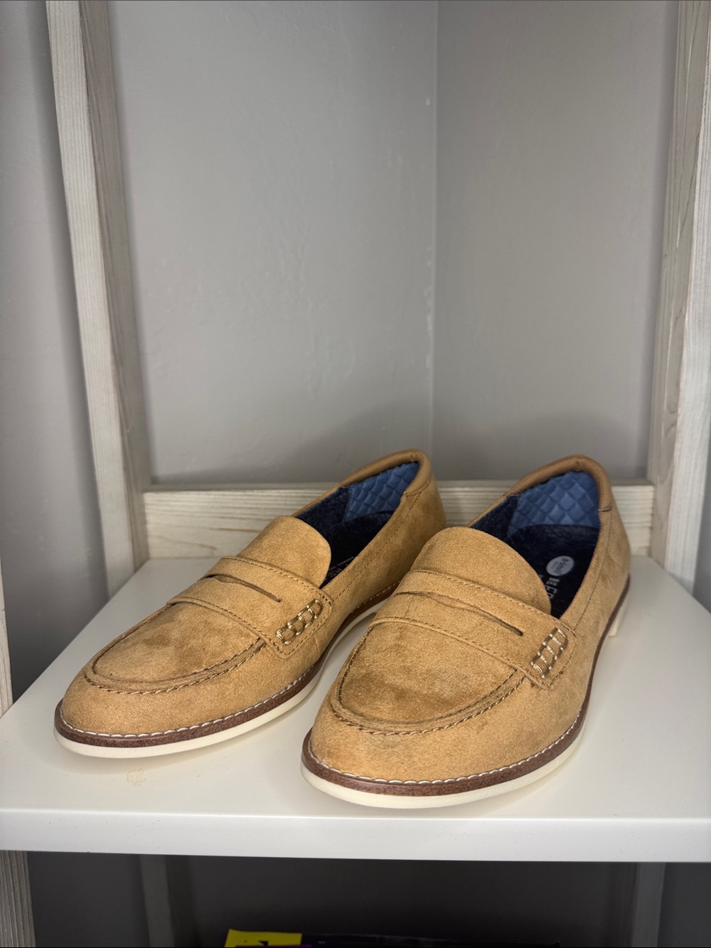 Dr. Scholl's Woman’s Tan Suede Penny Loafers